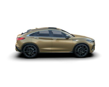 Arka planda bir araba. 3D görüntüleme - a