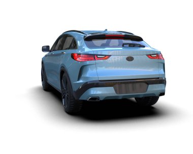 beyaz arka planda modern araba