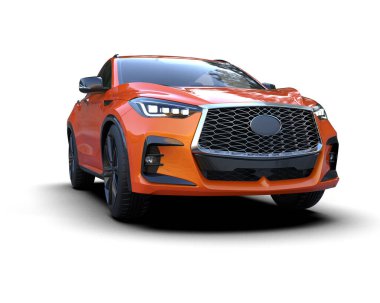 modern araba arka planda, 3 boyutlu görüntüleme.