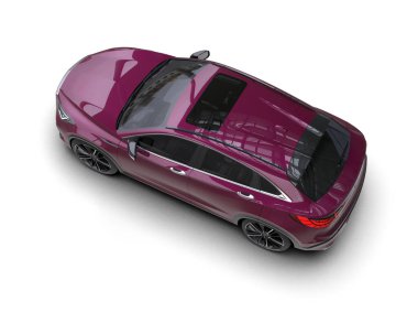 Lüks bir iş arabasının 3 boyutlu resmi