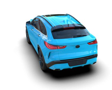 Stüdyo ortamında daha az genel bir konsept arabanın 3 boyutlu çizimi