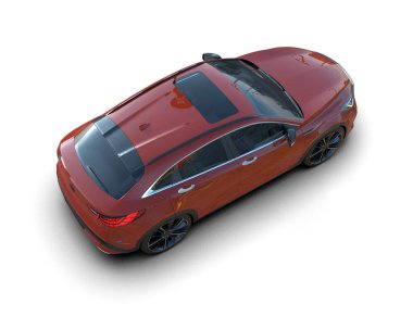 modern lüks araba beyaz arka planda izole edilmiş