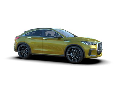 3 boyutlu arkaplandaki modern araba.