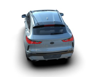 3 boyutlu illüstrasyon. SUV arabası