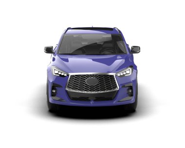 Gri renkli gerçekçi modern bir araba.