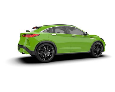 Siyah spor araba - arkadan görünüm