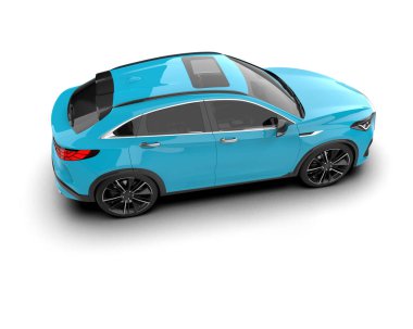 mavi lüks modern SUV