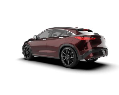 Daha az elektrikli bir konsept arabanın 3 boyutlu çizimi