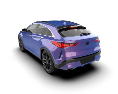 Beyaz arka planda modern spor araba