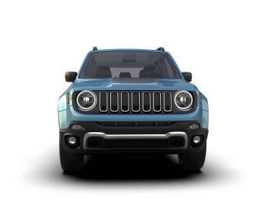 mavi modern araba - 3D görüntüleme