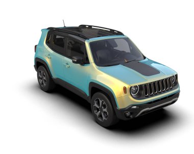 modern kompakt araba - 3D görüntüleme