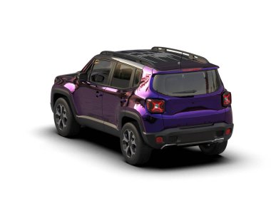 Modern SUV arabası - 3D illüstrasyon