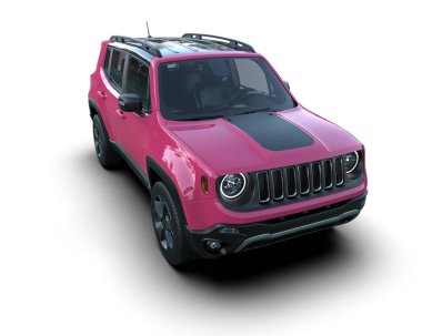 3 boyutlu markalı, daha az genel bir pikap araba.