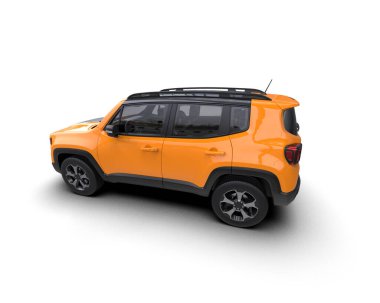 modern araba beyaz arka planda izole edilmiş