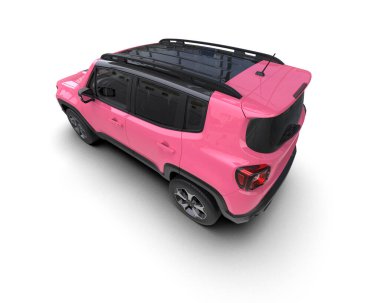 Modern kompakt şehir jipi - şehir konsepti - 3D render