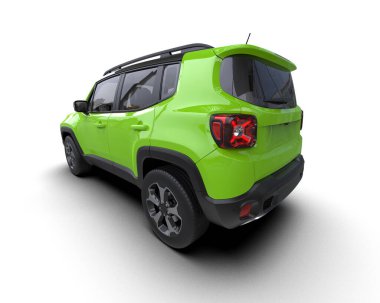 yeşil modern SUV arabası