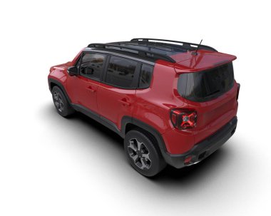 Kırmızı beyaz arka plan üzerinde izole Suv.
