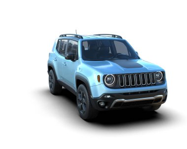 mavi araba - SUV - 3D render