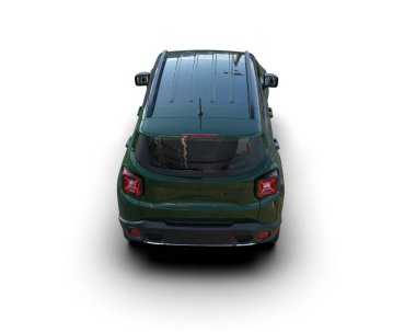 Araba beyaz arka planda izole edilmiş. araba - 3D illüstrasyon