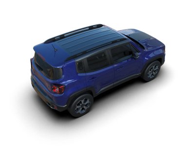 Mavi cip beyazda izole edilmiş. 3d oluşturma