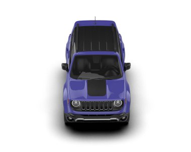 modern araba gri bir arka planda izole edilmiş. 3d illüstrasyon.