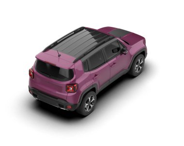 Pembe SUV - 3D illüstrasyon
