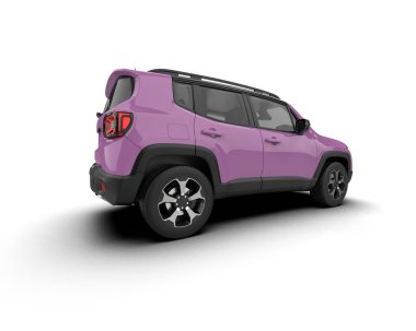 Cip beyaz, modern bir araçla izole edilmiş, 3 boyutlu.,