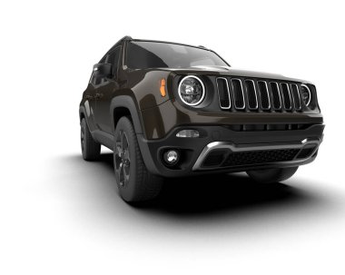 Modern bir SUV 'un 3 boyutlu görüntüsü..