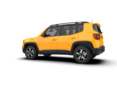 Modern SUV - 3D görüntüleme, izole edilmiş