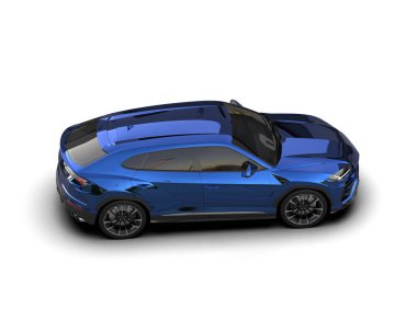 mavi spor araba - arka plan