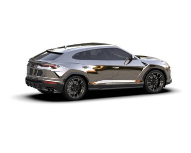 Stüdyo ortamında daha az genel bir konsept arabanın 3 boyutlu çizimi