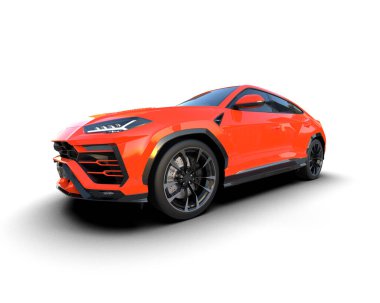 Bir arabanın 3 cg görüntüsü