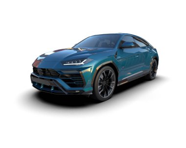 mavi lüks modern spor araba.