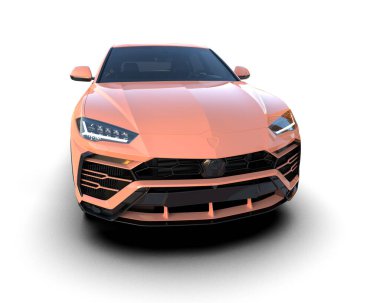 Stüdyo ortamında daha az genel bir konsept arabanın 3 boyutlu çizimi