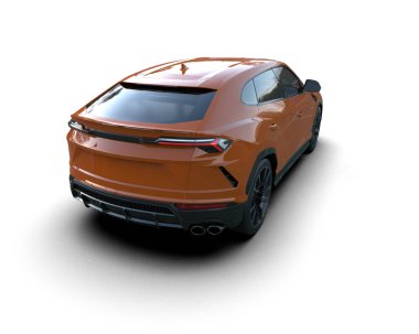 Aydınlık arkaplandaki bir arabanın 3 boyutlu görüntüsü