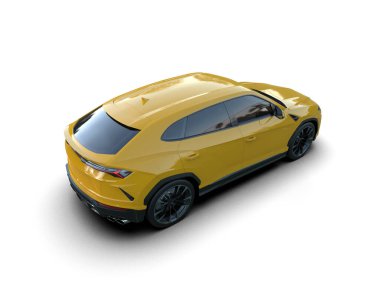 Lüks modern spor araba - 3 boyutlu illüstrasyon