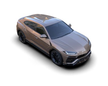 Stüdyo ortamında daha az genel bir konsept arabanın 3 boyutlu çizimi