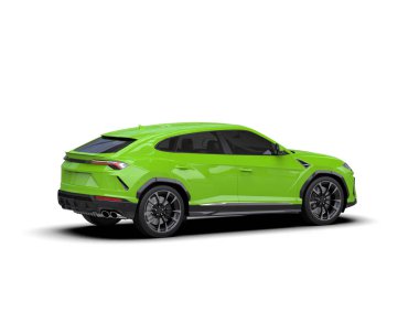 modern yeşil araba - ön taraf