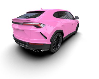 Pembe spor modern araba - arka plan