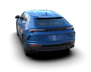 Bir spor arabanın 3 boyutlu canlandırması