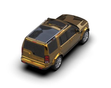 lüks araba beyaz zemin üzerine