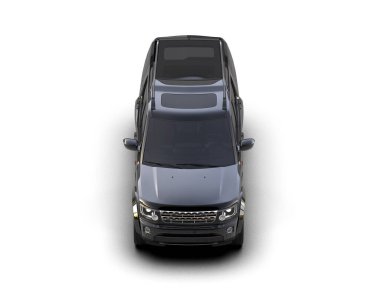 araba beyaz arkaplanda izole edildi