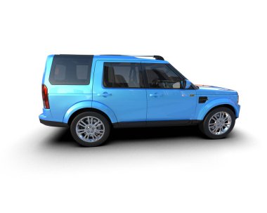 Mavi küçük araba - stüdyo çekimi