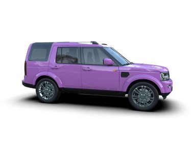 Modern SUV arabası. ön görünüm