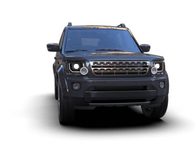 siyah modern SUV - beyaz arka planda araba