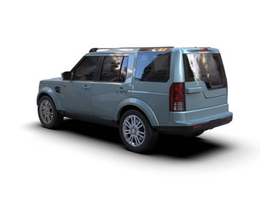 beyaz arkaplanda izole edilmiş araba - 3 boyutlu görüntüleme