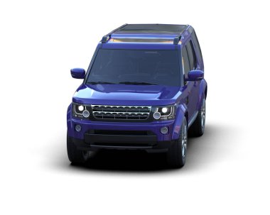 araba beyaz arkaplanda izole edildi