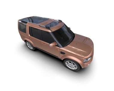 Işık arka planında modern kompakt araba