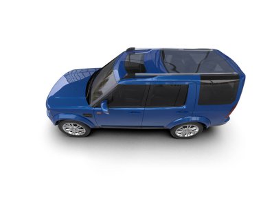 Beyaz arka planda modern bir araba. yan görünüm