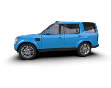 mavi araba - yan görünüm